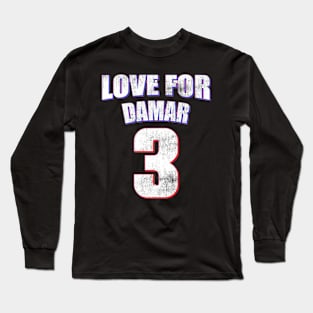 Damar Hamlin - Hamlin - Love For 3 - Love For Hamlin - Pray for Damar Hamlin (3) Long Sleeve T-Shirt